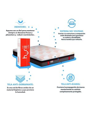 Juego de colchón y box H5 Dormimundo