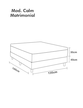 Juego de colchón y box Calm Dormimundo