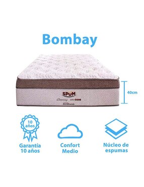 Juego de colchón y box Bombay Dormimundo