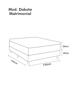 Juego de colchón y box Dakota Dormimundo