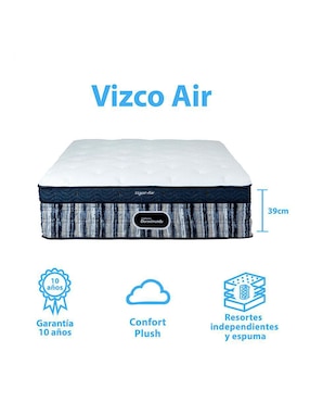 Juego de colchón y box Vizco Air Dormimundo