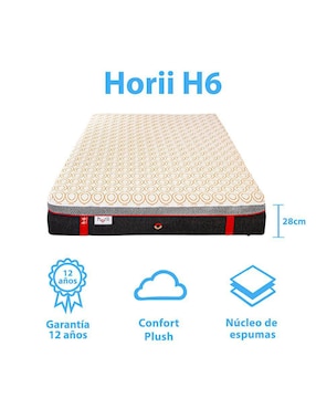 Juego de colchón y box H6 Horii Life