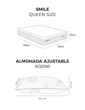 Colchón en caja Roomi smile más almohada