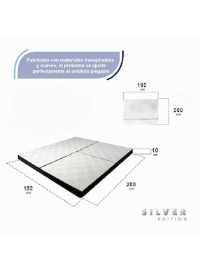 Colchón plegable Silver Edition colchón plegable + sábana