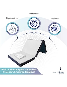 Colchón plegable Memory Foam colchón plegable + protector impermeable