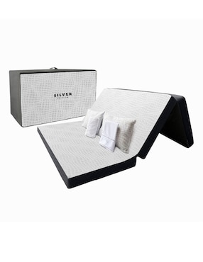 Colchón plegable Silver Edition colchón plegable + sábana + protector + almohada