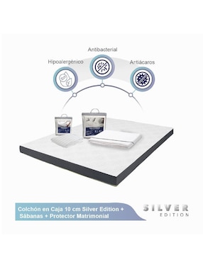 Colchón en caja Silver Edition + sábana + protector