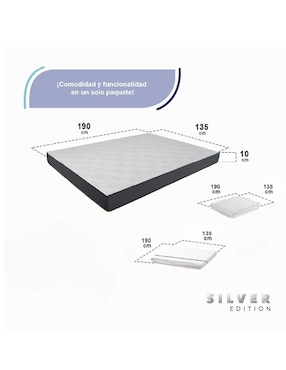 Colchón en caja Silver Edition + sábana + protector