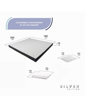 Colchón en caja Silver Edition + sábana + protector