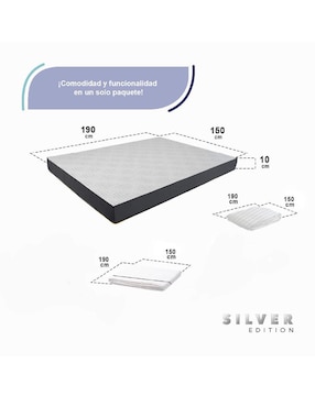 Colchón en caja Silver Edition + sábana + protector