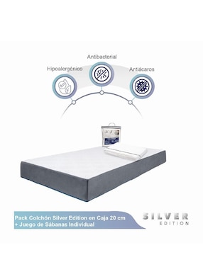 Colchón en caja Silver Edition + sábana