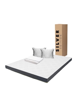 Colchón en caja Silver Edition sábana y almohada