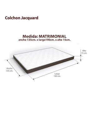 Colchón regular La Fábrica De Espuma