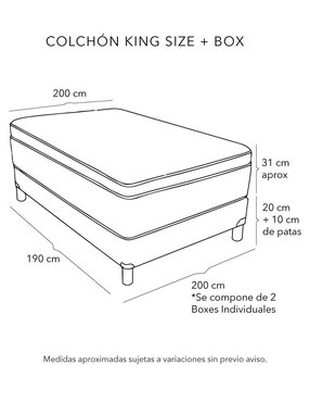 Juego de colchón y box Trini Box Restonic