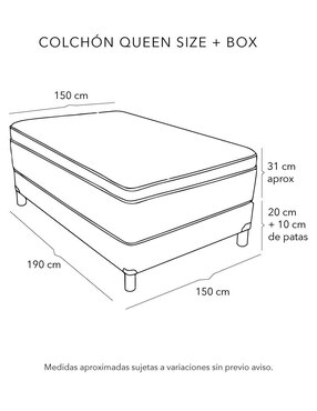 Juego de colchón y box Trini Box Restonic