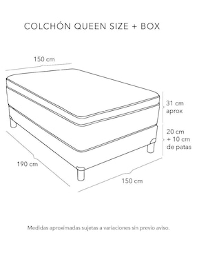 Juego de colchón y box Trini Box Restonic