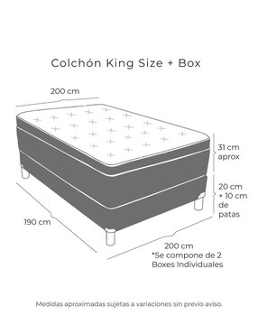 Juego de colchón y box Trini Box Restonic