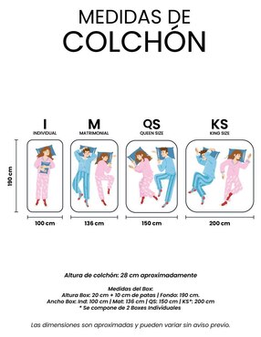 Juego de colchón y box Minesota Box Spring Air