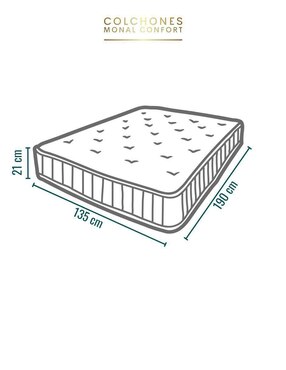 Colchón en caja Monal Confort slim gray
