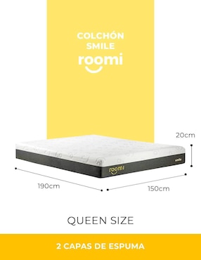 Colchón en caja Roomi smile con sabanas