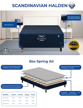 Box Spring Air Scandinavian Halden