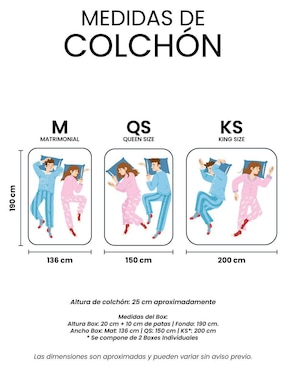 Juego de colchón y box Bongo Restonic