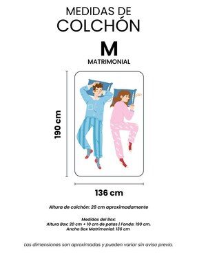 Juego de colchón y box Minesota Box Spring Air