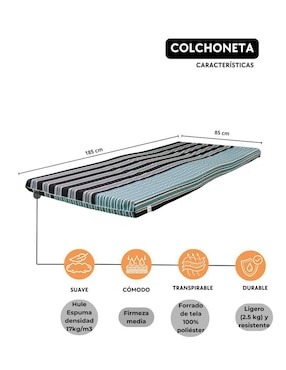 Colchoneta Pegaso confort firme