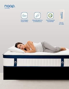 Colchón en caja Naap Concept gel memory foam