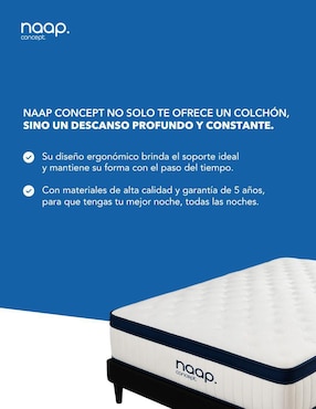 Colchón en caja Naap Concept gel memory foam