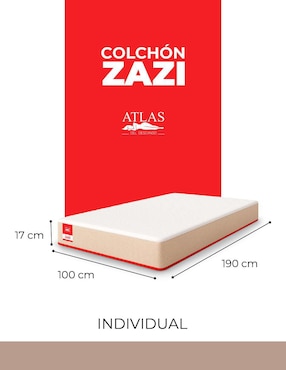 Colchón en caja Atlas Del Descanso zazi