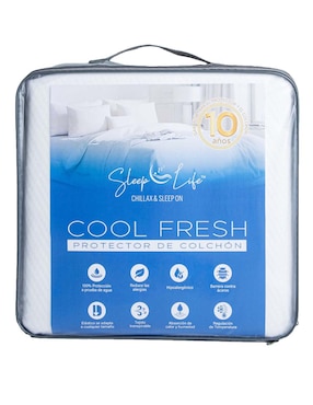 Protector de colchón Sleep Life Cool Fresh repelente