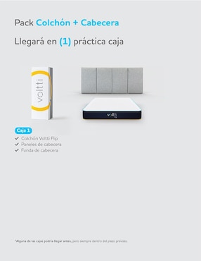 Colchón en caja Voltti flip