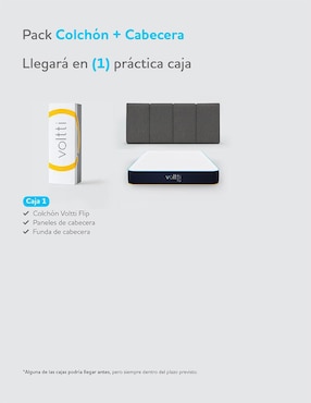 Colchón en caja Voltti flip