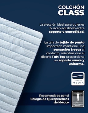 Juego de colchón y box Class Spring Air