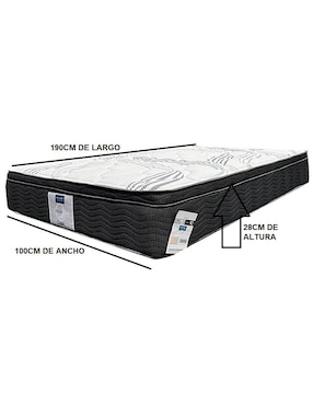 Colchón regular Restonic Capri confort semi firme