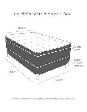 Juego de colchón y box Enzo Restonic