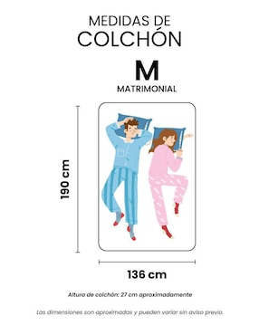 Colchón regular Spring Air Monaco confort semi firme