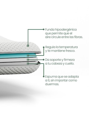 Set almohada Bio Mattress firmeza media