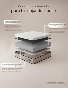 Colchón en caja Smart Bamboo Pure Essencial