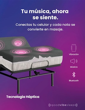 Cama eléctrica Good Vibe Sleep de 3 posiciones