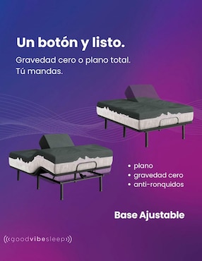 Cama eléctrica Good Vibe Sleep de 3 posiciones