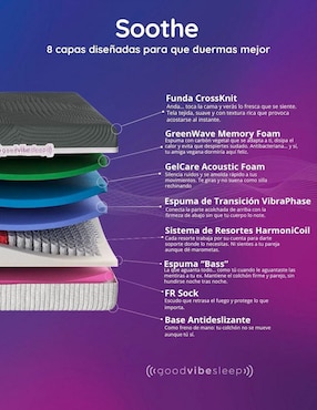 Cama eléctrica Good Vibe Sleep de 3 posiciones
