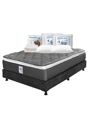 Juego de colchón y box Aries Box Spring Air