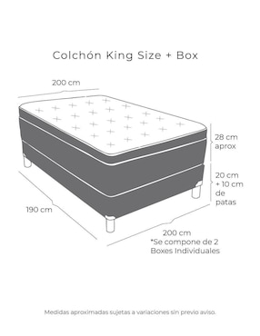 Juego de colchón y box Aries Spring Air