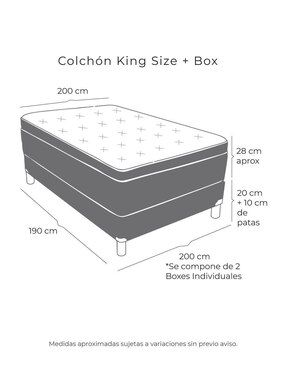 Juego de colchón y box Aries Spring Air