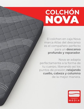 Colchón en caja Atlas Del Descanso Nova