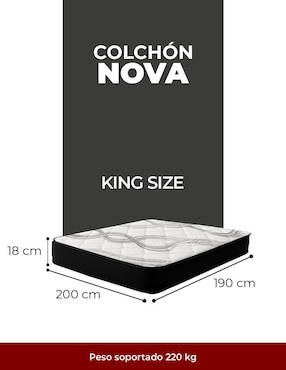 Colchón en caja Atlas Del Descanso Nova Prime