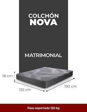Colchón en caja Atlas Del Descanso Nova