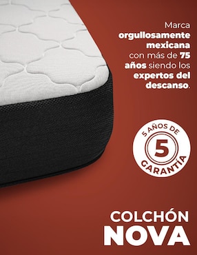 Juego de colchón y box Nova más blancos Atlas del Descanso